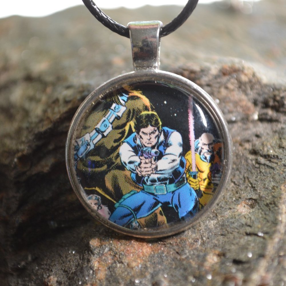 HANDMADE Han Solo Star Wars Classic Comics Necklace